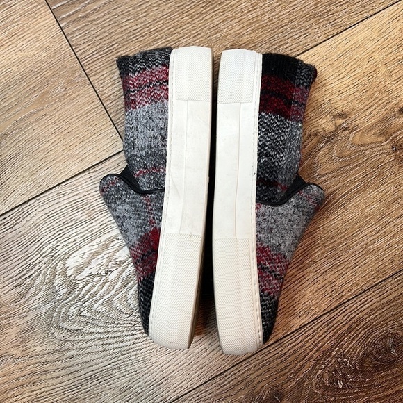 Joshua Sanders Plaid Slip On Sneakers Size 37/7 - Picture 2 of 7